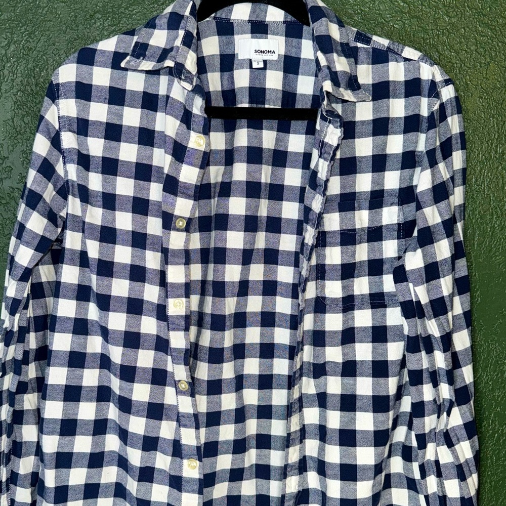 Small Blue Checkered Sonoma Flannel